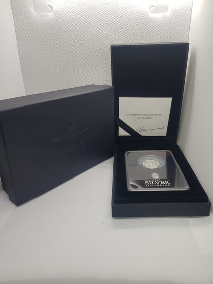 The Silver Sovereign 2025 Premium Silver Proof Coin,Special Shield Privy Mark .