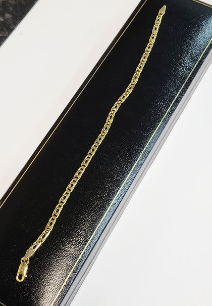 9ct Yellow Gold Fancy Link Bracelet - 7.5