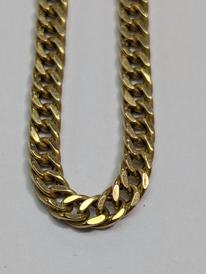 18ct Gold Tight Link Curb Chain