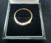 9ct GOLD RING (with blue/white stone) 375 2.1G Size O