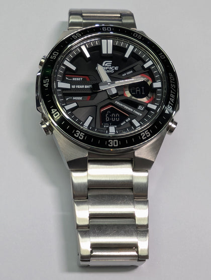 CASIO EDIFICE STAINLESS STEEL WATCH BOXED PRESTON STORE