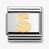 Nomination Classic Gold Letter S Charm