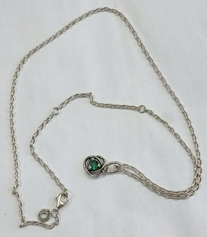 Pandora Braided August Birthstone Necklace