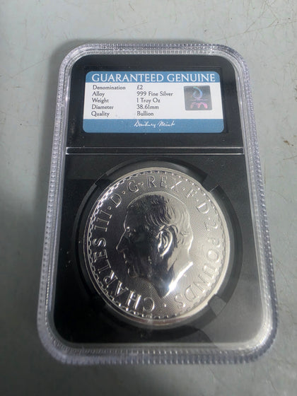 1Oz Silver 2025 Britannia Coin GRADED