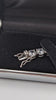 925 HALLMARKED SILVER, STUDDED STONE BRACELET W/BOX CLASP, 8", 21.8G, BOXED, *BRAND NEW*