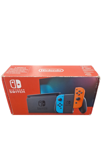 Nintendo Switch Console, 32GB + Neon Red/Blue Joy-Con