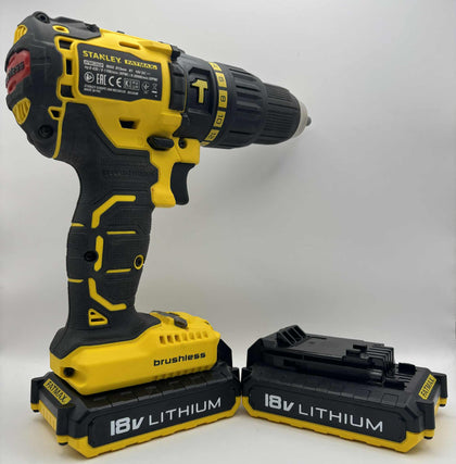 Stanley FatMax KFMCD628 Cordless 18V Brushless Hammer Drill with carry case & 2 x 18v battery