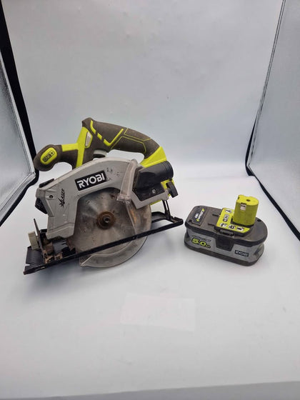 Ryobi RWSL1801 ONE+ 18V Circular Saw – With 5.0Ah Lithium Battery – No Charger
