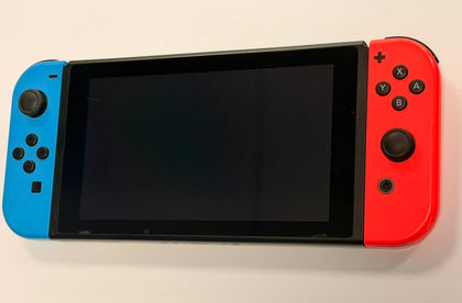 nintendo switch console red and blue joycons no dock