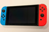 nintendo switch console red and blue joycons no dock