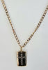 9ct Gold Chain With Diamond Pendant 21"