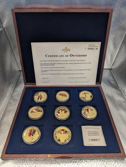 Royal Regiments Commemorative Collection Coin Collection Windsor Mint 7 Coins
