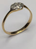 18ct gold diamond ring size o