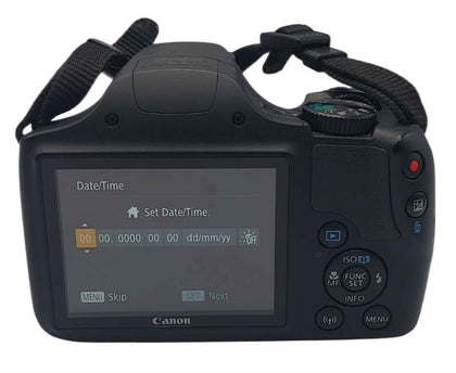Canon powershot SX540 HS 20.3mp with charger and travel bag black
