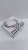 Pandora (ALE 925) Sterling Silver Bracelet With 13 Charms & Safety - 8" Long - 51.98 Grams