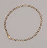 9ct 375 Figaro style 3-1 bracelet 4.25g Boxed 10"