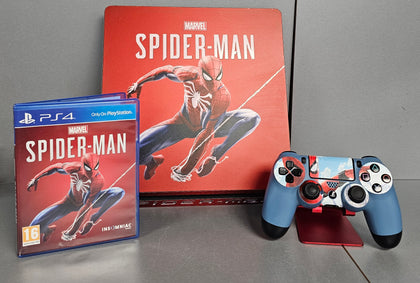 Sony Playstation 4 500GB Slim Console + Spiderman game and skins