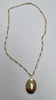 9CT GOLD LOCKET & 18" NECKLACE
