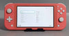 Nintendo Switch Lite Console 32GB Coral Pink Unboxed With Charger