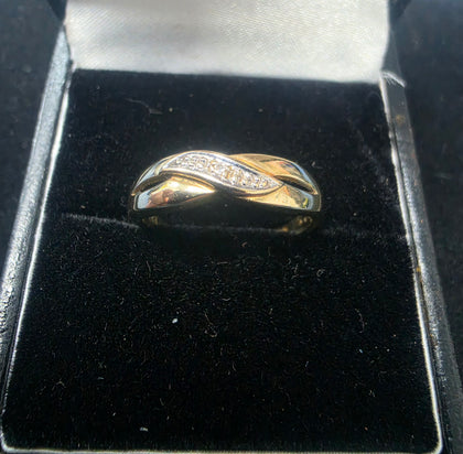 9ct GOLD RING 375 2.1G Size M