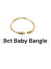 9ct Yellow Gold Boxing Gloves Children Baby Bangle