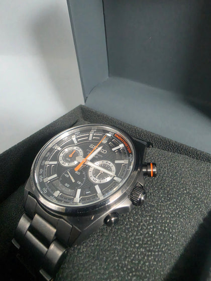 Seiko Essentials Chronograph Quartz Black Dial Men's Watch SSB399P1