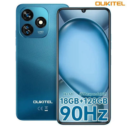 Blue Oukitel C51 Dual Sim Unlocked Android 13 128gb Gps 4g 6.8