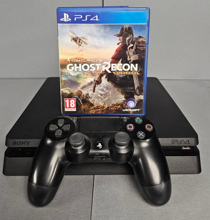 Sony Playstation 4 Slim Console, 1TB Black + Ghost Recon Wildlands