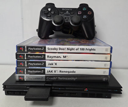Sony PlayStation 2 Slimline Console & 5 Games