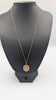 9ct Yellow Gold Chain With 22ct 2002 Elizabeth II Half Sovereign Coin in 9ct Mount - 7.86 Grams - 22" Long