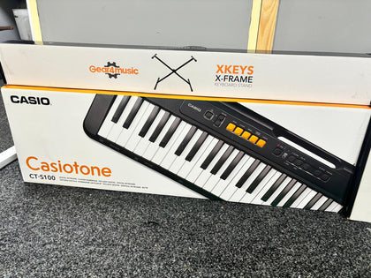 Casio CT-S100 Electric Keyboard/Stand/Bench/Headphones - New