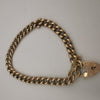 9K(375) Hallmarked and Tested 14.6G Gold Bracelet with Love Heart Clasp