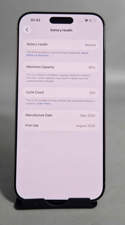 Apple iPhone 16 pro max ( 256GB UNLOCKED/OPEN GREY)