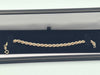 9ct Yellow Gold Rope Bracelet - 3.36 Grams - 7" Long