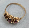 9ct Gold Garnet Ring Size "O"