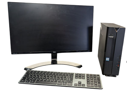 Acer Aspire XC-885 1TB Desktop and LG Monitor *COLLECTION ONLY*