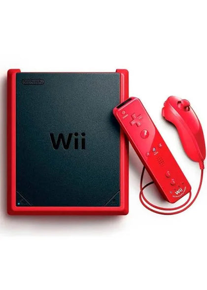 Wii Mini Red Bundle with 6 Games - Boxed