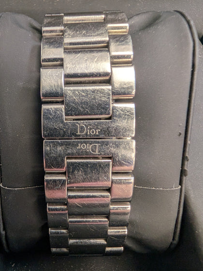 Christian Dior Riva D98-1014 Diamond Bezel Quartz Watch White 24mm –