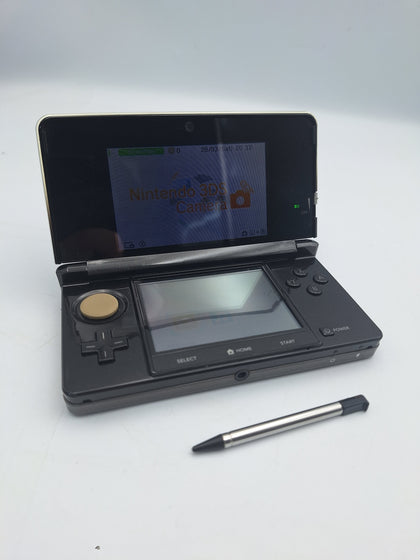 Nintendo 3DS black console with original charger abd pen UNBOXED