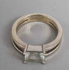 18CT White Gold Ring 5.9G Size M