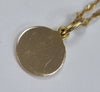 9ct gold Necklace 20" with Our Lady of Mount Carmel Pendant