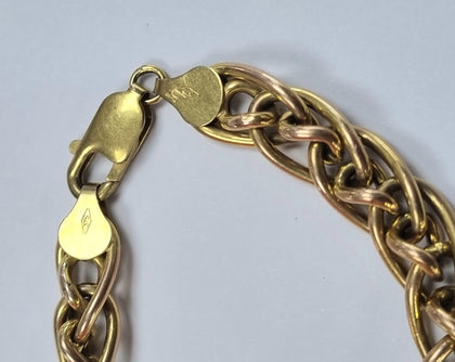 9ct Gold Two Tone Bracelet