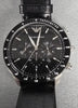 Emporio Armani Mario 43mm Chronograph Black Dial Leather Mens Quartz Watch AR11243