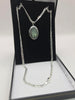 Silver 925 hallmarked 24" oval locket with pendant necklace 25.4GRAMS