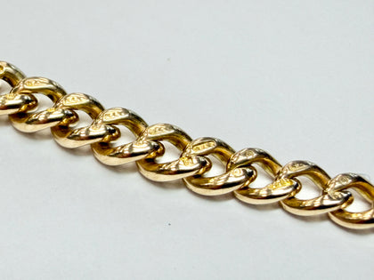 9ct Yellow Gold Double Albert Pocket Watch Chain 16