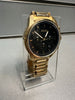 HUGO BOSS Trace Mens Watch lack Dial Gold Effect Bracelet
