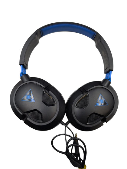 Turtle Beach Recon 50X Blue/Black Wired Gaming Headphone (Left Ear Foam Cover Missing) 