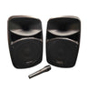 Vonyx VPS082A 8" Bluetooth Active Party Speakers with Stand & LED Effect COLLECTION ONLY