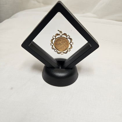 1907 Half Sovereign & 9ct Pendant Mount