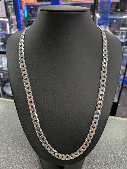 Brand New Silver Curb Chain
